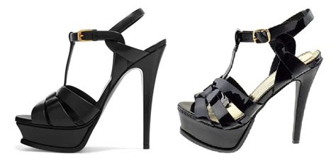 ysl logo heels replica|ysl tribute sandal dupe.